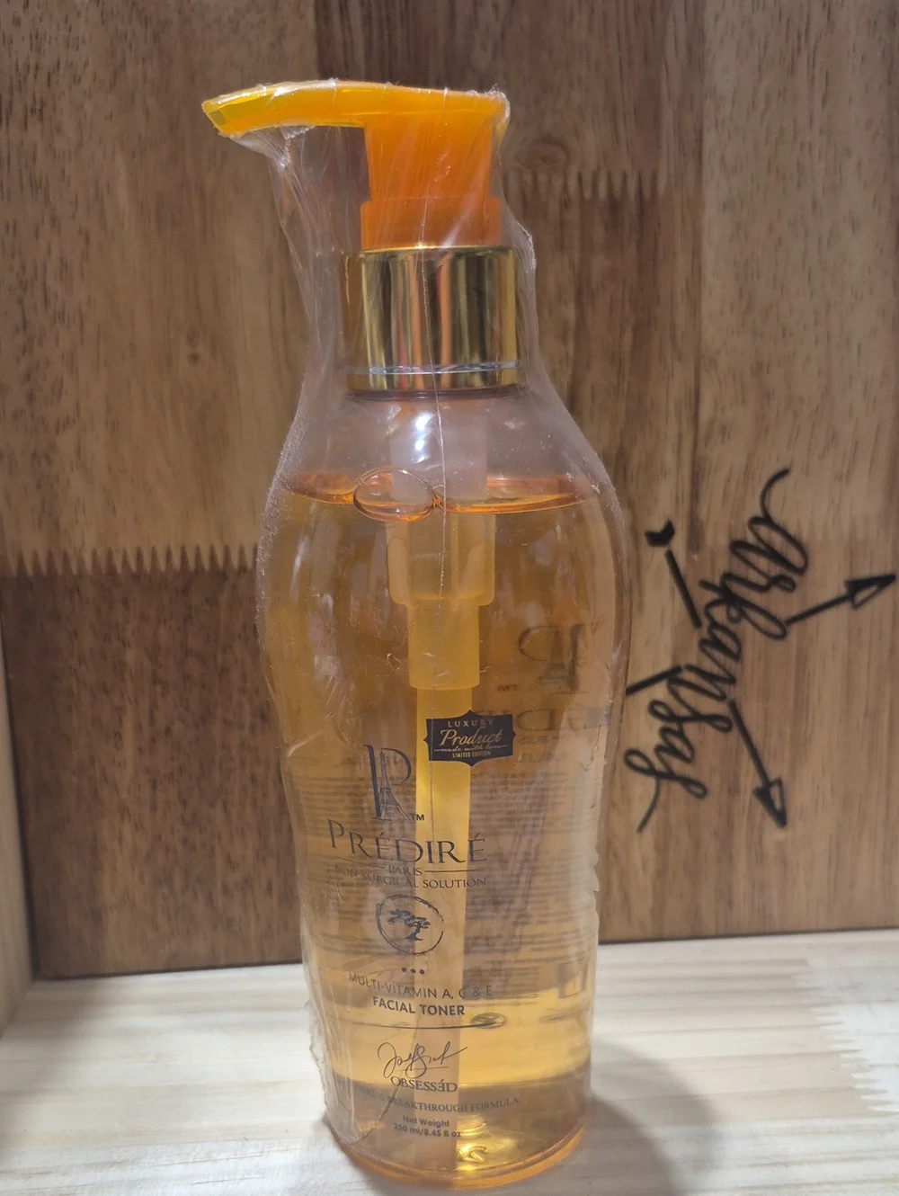 Orange Facial Toner with Pump